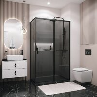 Grossman Style 70x195 200.K33.05.70.21.10 (черный матовый,стекло тонированное) Image #2