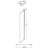 Grossman Style 70x195 200.K33.05.70.21.10 (черный матовый,стекло тонированное) Image #4