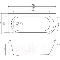 Lauter Monaco 170x72.5 2113170L (с ножками и лицевым экраном) Image #14
