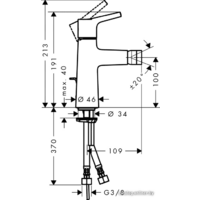 Смеситель Hansgrohe Talis S 72200000 - Превью изображения №2 — Интернет-магазин Your Sale