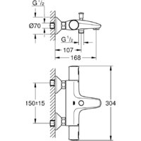Смеситель Grohe Precision Start 345982430 - Превью изображения №3 — Интернет-магазин Your Sale