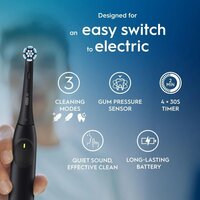 Электрическая зубная щетка Oral-B iO2 Electric Toothbrush with Travel Case (Night Black) - Превью изображения №6 — Интернет-магазин Your Sale