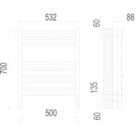 TERMINUS Классик П9 500x700 бп электро (хром) Image #3