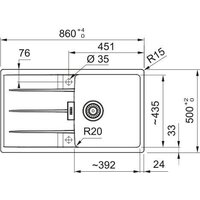 Кухонная мойка Franke Centro CNG 611-86 114.0757.424 (черный матовый) - Превью изображения №3 — Интернет-магазин Your Sale