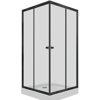 Triton Вента Блэк А1 90х90 (прозрачное стекло)