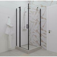 Triton Йота Блэк А1 90х90 без поддона (прозрачное стекло) Image #4