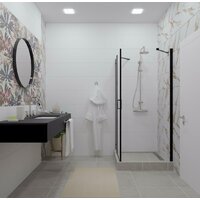 Triton Йота Блэк А1 90х90 без поддона (прозрачное стекло) Image #7