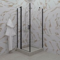 Triton Йота Блэк А1 90х90 без поддона (прозрачное стекло) Image #8