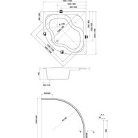 Ravak Gentiana 140x140 CF01000000 Image #2