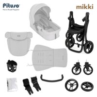 Универсальная коляска Pituso Mikki G16 (2 в 1, черный) - Превью изображения №18 — Интернет-магазин Your Sale