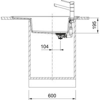 Кухонная мойка Franke Fresno FSG 611-88 114.0740.847 (оникс) - Превью изображения №4 — Интернет-магазин Your Sale