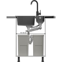 Кухонная мойка Quadron HCQP57850BLM_PC - Превью изображения №4 — Интернет-магазин Your Sale