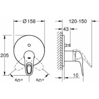 Смеситель Grohe Eurosmart Cosmopolitan 24049LS3 - Превью изображения №2 — Интернет-магазин Your Sale