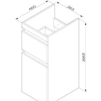 AM.PM Тумба под умывальник X-Joy M85AFSX0402WG Image #7