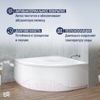 Ванна Lauter Majestica 150x150 21040150 (с ножками и лицевым экраном) - Превью изображения №5 — Интернет-магазин Your Sale