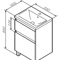 AM.PM Тумба под умывальник X-Joy M85AFSX0552WG Image #5