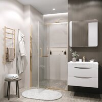 Grossman Pragma 100x195 100.K33.03.100.32.00 (золото сатин/стекло прозрачное) Image #6