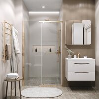 Grossman Pragma 100x195 100.K33.03.100.32.00 (золото сатин/стекло прозрачное) Image #4