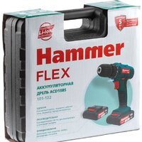 Дрель-шуруповерт Hammer Flex ACD18BS (с 2-мя АКБ, кейс) - Превью изображения №11 — Интернет-магазин Your Sale