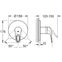 Grohe Eurostyle 24048LS3 (белая луна) Image #4