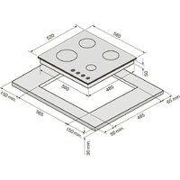 Варочная панель Krona Nebel 60 WH W - Превью изображения №3 — Интернет-магазин Your Sale