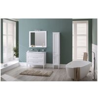 Aquanet Зеркало с полкой Бостон М 100 00209674 (белый) Image #3