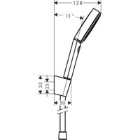 Душевой гарнитур  Hansgrohe Pulsify Select 105 3jet 24302700 (белый матовый) - Превью изображения №2 — Интернет-магазин Your Sale