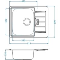 Alveus Line 60 (нержавеющая сталь)