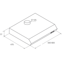 Кухонная вытяжка Jetair Light IX/F/50 PRF0094402B - Превью изображения №2 — Интернет-магазин Your Sale