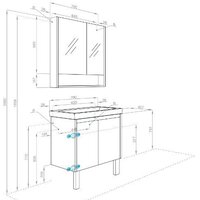 Акватон Тумба под умывальник Сканди Doors 70 1A278901SDZ90 (белый/дуб рустикальный) Image #6