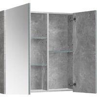 Belux Шкаф с зеркалом Стокгольм ВШ 70 (31, бетон чикаго светло-серый) Image #2