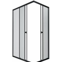 Triton Вента Блэк А1 100х80 без поддона (прозрачное стекло)