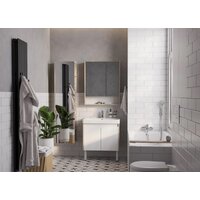 Акватон Тумба под умывальник Сканди Doors 70 1A278901SDB20 (белый/дуб верона) Image #7