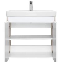 Акватон Тумба под умывальник Сканди Doors 70 1A278901SDB20 (белый/дуб верона) Image #2