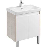 Акватон Тумба под умывальник Сканди Doors 70 1A278901SDB20 (белый/дуб верона) Image #6