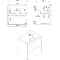 ЗОВ Тумба с умывальником Дион 70 D70LWP0M9003MKV5-OL70 (белый матовый) Image #5