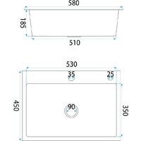 Кухонная мойка Rea Liam ZLE-06006 - Превью изображения №9 — Интернет-магазин Your Sale
