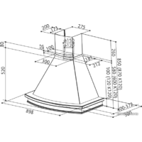 Кухонная вытяжка Faber Trendy WB A 90 C/T 110.0338.675 - Превью изображения №2 — Интернет-магазин Your Sale