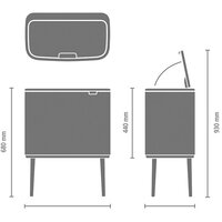 Brabantia Bo Touch Bin 3x11 л (бежевый) Image #8
