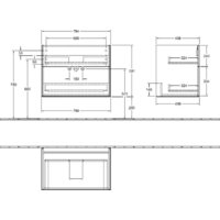  Villeroy & Boch Тумба под умывальник Finion F01000GF - Превью изображения №2 — Интернет-магазин Your Sale