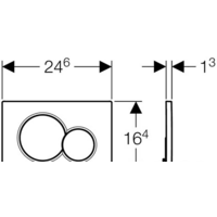 Geberit Sigma 01 115.770.DW.5 (черный) Image #2