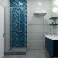 Triton Терра Хром А1 90х90 (прозрачное стекло) Image #7