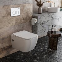 Roxen Cube Bidet в комплекте с инсталляцией StounFix Dual Fresh 6 в 1 542448 (кнопка: белый глянец) Image #11