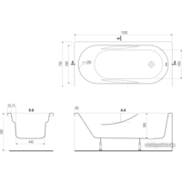 Cersanit Mito Red 170x70 Image #4