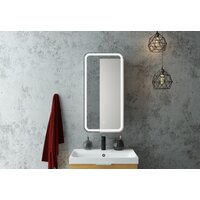  Континент Шкаф с зеркалом Elliott Led 40х80 (левый) - Превью изображения №6 — Интернет-магазин Your Sale