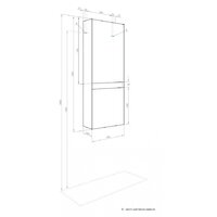 Акватон Шкаф-полупенал Форест 1A278603FR4D0 (туманный серый) Image #5