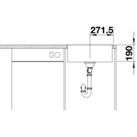 Blanco Subline 500-IF/A SteelFrame 525999 (черный) Image #4
