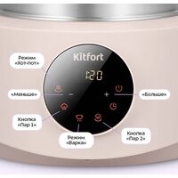 Пароварка Kitfort KT-9928 - Превью изображения №4 — Интернет-магазин Your Sale