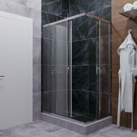 Triton Вента Хром А1 120х80 без поддона (прозрачное стекло) Image #7