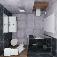 Triton Вента Хром А1 120х80 без поддона (прозрачное стекло) Image #3